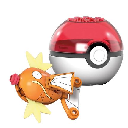Bloco de Montar Mattel Pokémon Pokebola Magikarp. Menor preço em Bloco de Montar Mattel Pokémon Pokebola Magikarp.