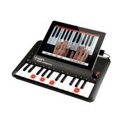 Teclado com 25 teclas iluminadas e conexão para iPad e iPhone