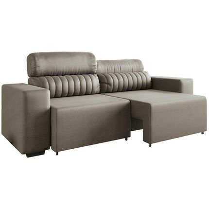 Sofá Retrátil Reclinável 4 Lugares - Revestimento Suede Elite Style Linoforte é boa?