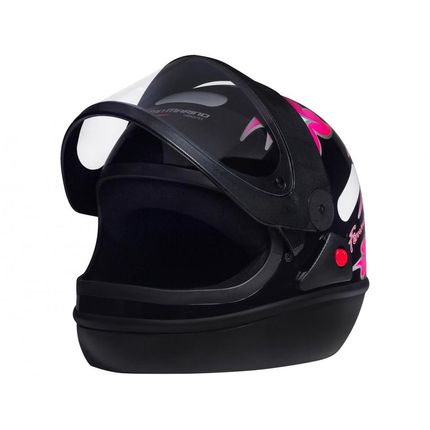 Capacete de Moto Fechado San Marino - FEMME Preto Tamanho 56 Menor preço em Capacete de Moto Fechado San Marino - FEMME Preto Tamanho 56