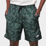 Short Nike Camuflado Masculino Verde Militar+Branco P