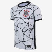 Camisa Corinthians Juvenil I 21/22 s/n° Torcedor Nike Branco+Preto M
