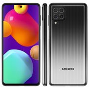 Smartphone Samsung Galaxy M62 Preto 128GB, 8GB RAM, Câmera Quádrupla, Selfie de 32MP, Tela Infinita de 6.7", Octa Core, Bateria de 7000mAh e Dual Chip