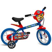 Bicicleta Aro 12 Patrulha Canina 3278 Brinquedos Bandeirante - Azul/Vermelha