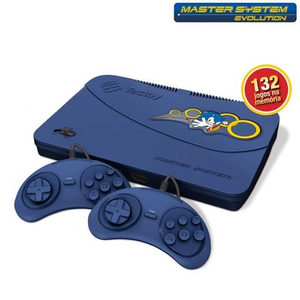 Console Tectoy Master System Evolution Azul 132 Jogos Menor preço em Console Tectoy Master System Evolution Azul 132 Jogos