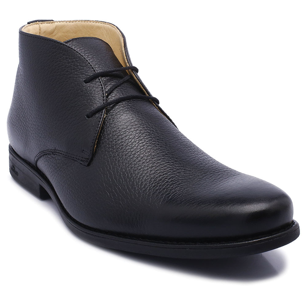 Bota Samello Couro Desert Floater Preto 07.080-028-43 - shopfacilvale