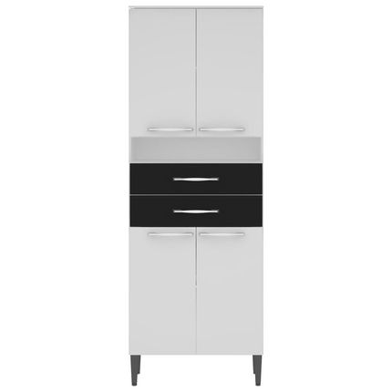 Paneleiro Duplo Bartira Safira Plus com 4 Portas e 2 Gavetas Branco / Preto é ruim? Paneleiro Duplo Bartira Safira Plus com 4 Portas e 2 Gavetas Branco / Preto é boa?