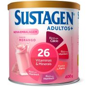 Complemento Alimentar Sustagen Adultos+ Sabor Morango Lata - 400g.