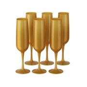 Kit Celebration 6 Taças de espumante -Golden Glitter