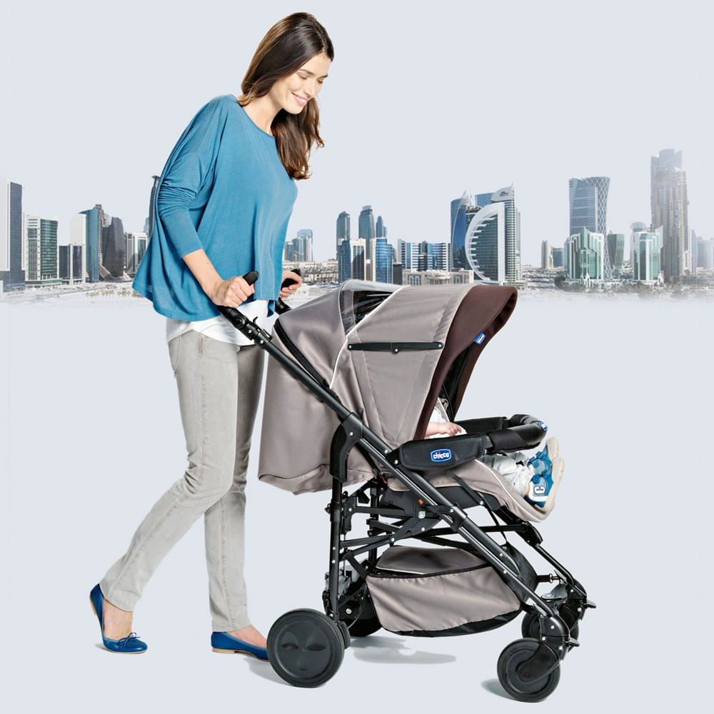 Carrinho De Bebe Trio Living Smart Brownie Chicco Compre No Shopfacil Com