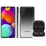 Smartphone Samsung Galaxy M62 128GB Preto - 8GB RAM + Fone de Ouvido Bluetooth Galaxy Buds2 Preto