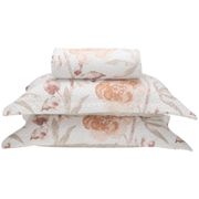 Colcha Casal Bett Design Microfibra Sweet Flowers - Branco 3 Peças Casal