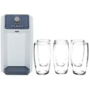 Purificador de Água Libell de Mesa e Parede - Água Natural + Jogo de Copos Vidro 300ml 6 Peças