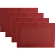 Jogo Americano Retangular de PVC Casambiente - 45x30cm JGAM021/VR 4 Peças