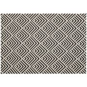 Tapete para Sala e Quarto Retangular 135x200cm - Jacquard Seta Lartex Off White