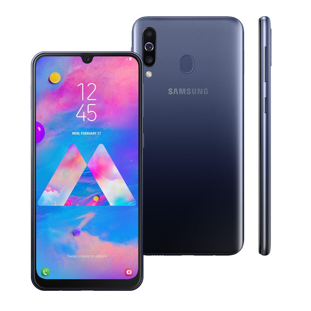 Smartphone Samsung Galaxy M30 Azul 64GB, Tela Infinita de 6.4\\\