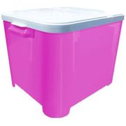 Container Para Ração Furacão Pet 15 Kg - Rosa