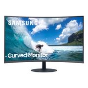 Monitor Curvo Samsung 32" FHD LC32T550, HDMI, Display Port, VGA, 75hz,Freesync, Preto, Série CT550 32''