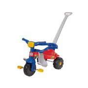 Triciclo Infantil Magic Toys com Empurrador - Primeira Infância Festa Haste Removível Bivolt