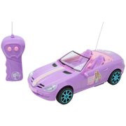Carrinho de Controle Remoto Barbie - Fashion Driver 3 Funções Candide Rosa