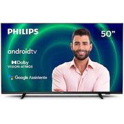 Smart TV 50" UHD 4K Philips 50PUG7406, Android TV, HDR10+, Dolby Vision, Dolby Atmos, Design Borderless e Bluetooth