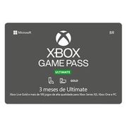 Gift Card Digital Xbox Game Pass Ultimate - 3 meses