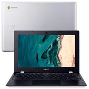 Notebook Acer Dual Core 4GB 32GB eMMC Tela 11.6” Chrome OS Chromebook CB311-9H-C4JV
