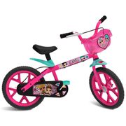 Bicicleta Aro 14 LOL 3302 Brinquedos Bandeirante - Rosa