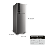 Refrigerador Brastemp BRM54HK 400 L Inox 220 V