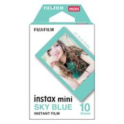 Filme instantâneo Fujifilm Instax Sky Blue com 10 poses