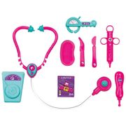 Kit Médico Infantil Barbie Doutora Médica Médio - 9 Peças Fun