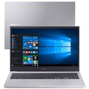 Notebook Samsung Book X50 Intel Core i7-10510U 10ª Geração 8GB, 1TB, Placa de Vídeo 2GB, 15.6`` Windows 10 Home NP550XCJ-XS1BR - Prata.
