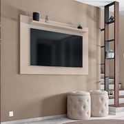 Painel Casa D Safira com 1 Prateleira e Espaço para TV de até 60 polegadas Off White