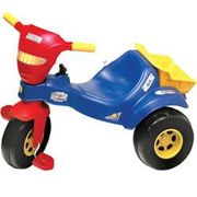 Triciclo Tico-Tico Cargo Azul com Amarelo e Vermelho - Magic Toys