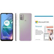 Smartphone Motorola Moto G10 64GB Branco Floral - 4G 4GB RAM + Microsoft 365 Personal 1TB OneDrive