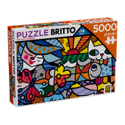 Puzzle 5000 Peças Romero Britto - Britto's Garden