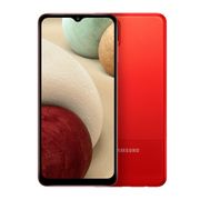 Smartphone Samsung Galaxy A12, Câmera Quádrupla 48MP, 5MP, 2MP, 2MP, Frontal de 8MP, Tela Infinita de 6.5", Octa Core, 64GB, 4GB RAM, Dual Chip Vermelho
