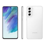 Smartphone Samsung Galaxy S21 FE 128GB Branco 5G - 6GB RAM Tela 6,4&quot; Câm. Tripla + Selfie 32MP Branco