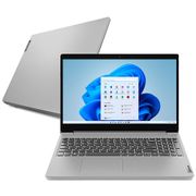 Notebook Lenovo Core i3-10110U 4GB 256GB SSD Tela 15.6” Windows 11 Ideapad 3i 82BS000JBR