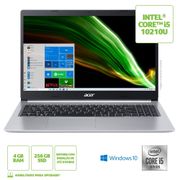 Notebook Acer Aspire 5 10210U 4GB 256GB SSD 15,6" Windows 10 Prata A515-54-579S