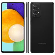 Smartphone Samsung Galaxy A52 Preto 128GB, 6GB de RAM, Tela Infinita 6.5\", Câmera Traseira Quádrupla, Bateria de 4500mAh, Dual Chip e Octa Core.