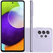 Smartphone Samsung Galaxy A52 128GB 6GB RAM Câmera Quadrupla + Selfie 32MP Tela 6.5" - Violeta
