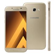 Smartphone Samsung Galaxy A5 2017 Duos A520F/DS Dourado com Dual Chip, Tela 5.2" FHD, 4G, Câmera 16MP, Android 6.0, Processador Octa Core e 3GB RAM