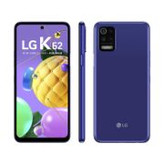 Smartphone LG K62 64GB Azul 4G Octa-Core 4GB RAM - Tela 6,59&quot; Câm. Quádrupla + Selfie 13MP Dual Chip Bivolt