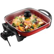 Panela Elétrica Multifuncional Quadrada Mondial - Quad Multi Cook PE-49-RC 1200W 2L 110 Volts