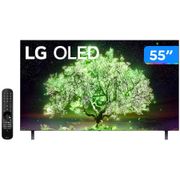 Smart TV 55" UHD 4K OLED LG OLED55A1 - 60Hz Wi-Fi Bluetooth HDR Alexa 3 HDMI 2 USB Bivolt