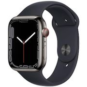 Apple Watch Series 7 GPS + Cellular, 41mm Caixa Grafite de Aço Inoxidável e Pulseira Esportiva Meia-noite