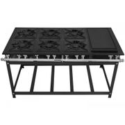 Fogão Industrial 6 Bocas Kenok Super 40 FBSU6B139 - com Bifeteira