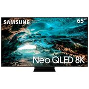 Smart TV 65\" Neo QLED 8K Samsung 65QN800A, Mini Led, Painel 120hz, Processador IA, Som em Movimento Plus, Tela sem limites, Ultrafina.